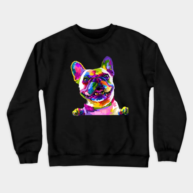Rainbow dog Crewneck Sweatshirt by Seasonmeover